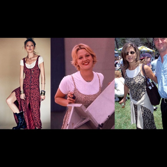 Dress, 90’s Flower Child Long Strappy - Picture 4 of 5